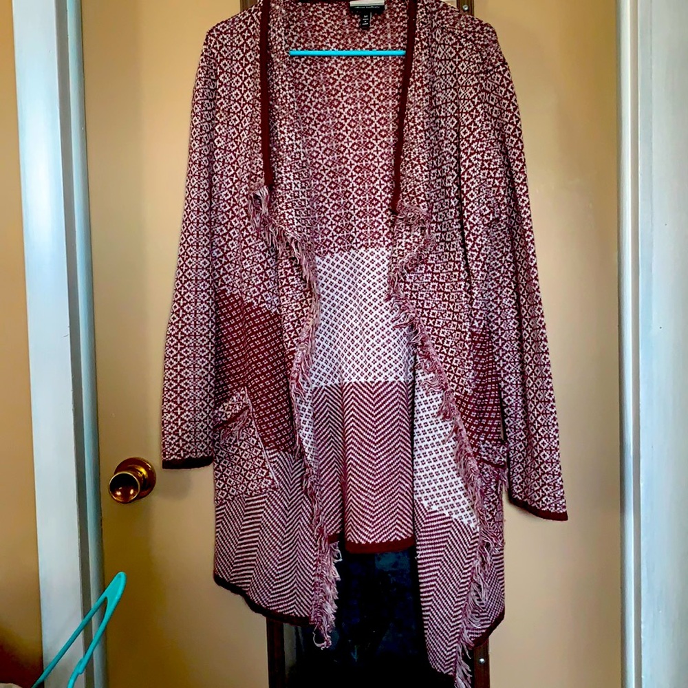 Cardigan (maroon)